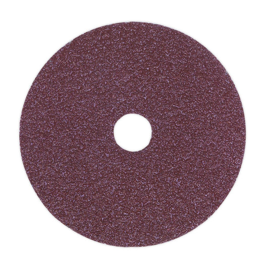 Sealey FBD10050 Sanding Disc Fibre Backed Ø100mm 50Grit Pack of 25