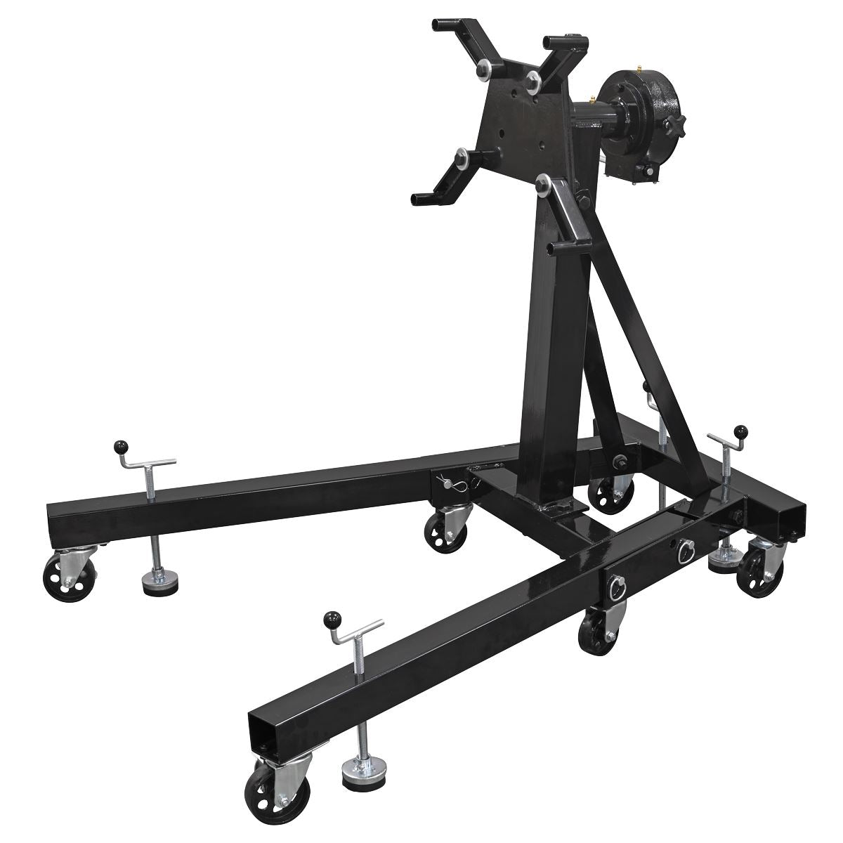 Sealey ES680D Folding 360º Rotating Engine Stand with Geared Handle Drive 680kg Capacity