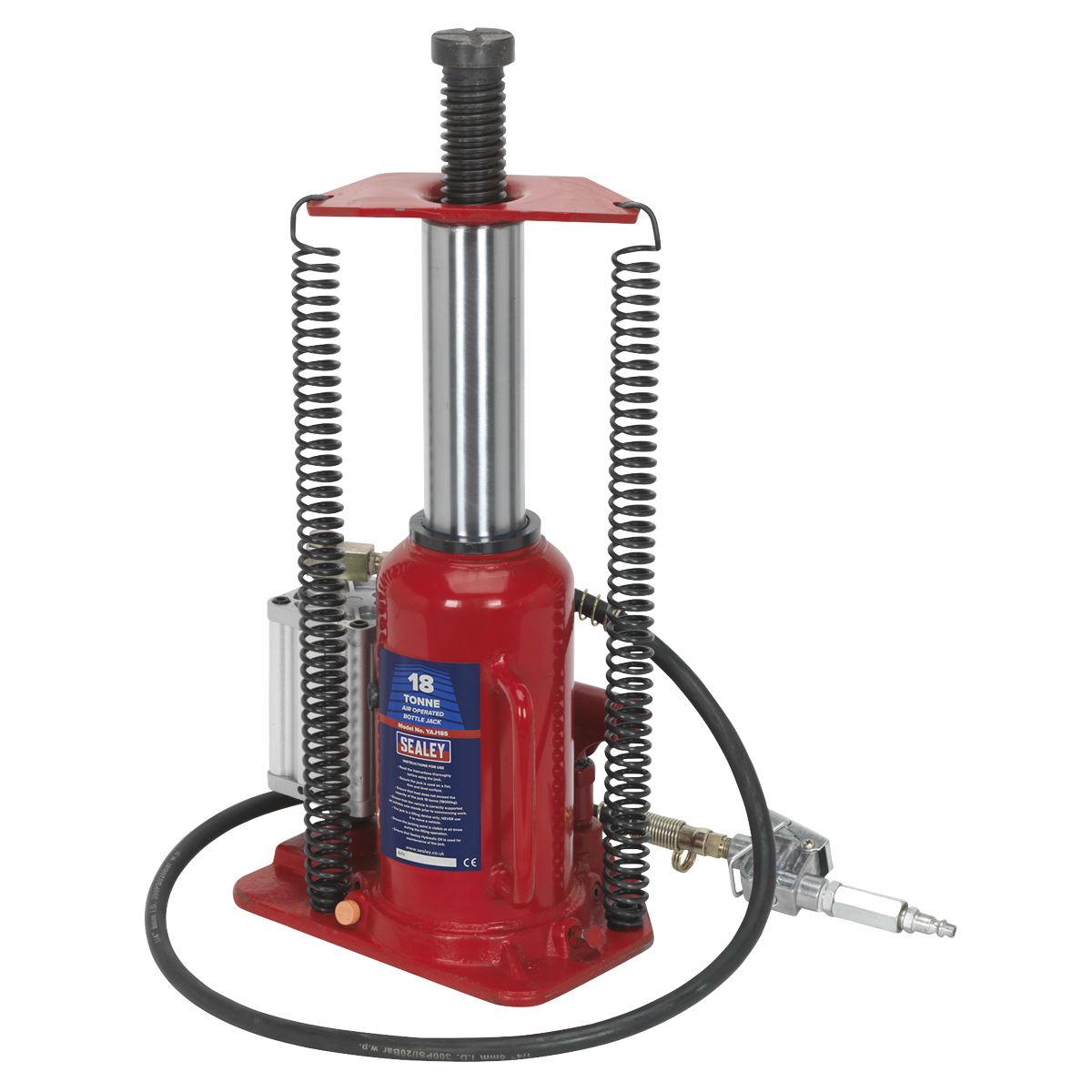 Sealey YAJ18S Air Operated Hydraulic Bottle Jack 18 Tonne