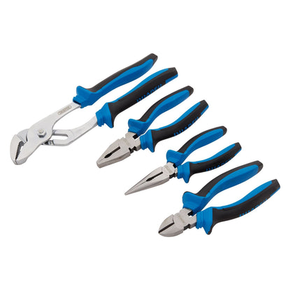 Draper 81147 Soft Grip Pliers Set 4 Piece