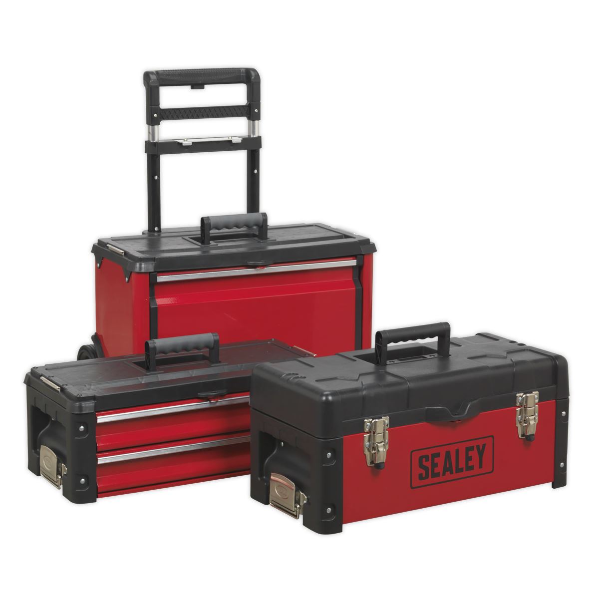 Sealey AP548 Mobile Steel/Composite Toolbox - 3 Compartment