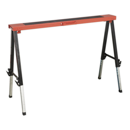 Sealey FTAL1 Fold Down Trestle with Adjustable Legs 150kg Capacity