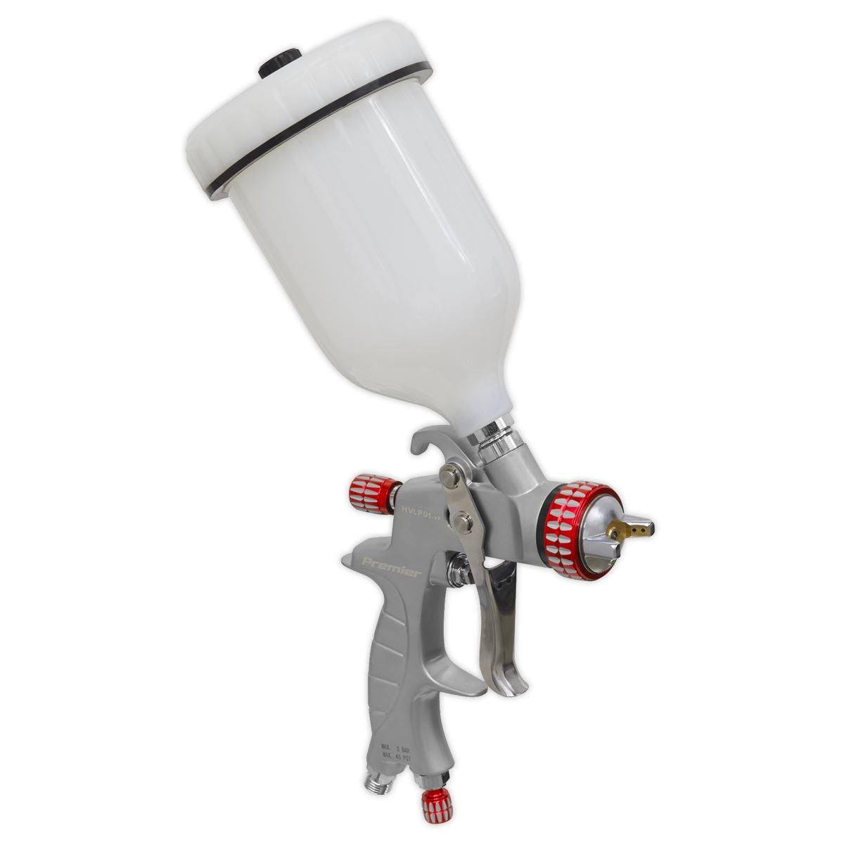 Sealey HVLP01 HVLP Gravity Feed Spray Gun - 1.3mm Set-Up