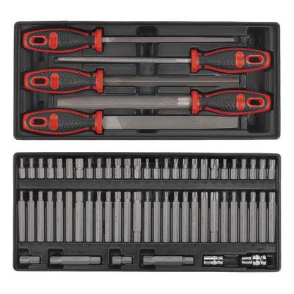 Sealey SPTCCOMBO1 Tool Chest Combination 14 Drawer with Ball-Bearing Slides - Blue & 1179pc Tool Kit-McCormickTools