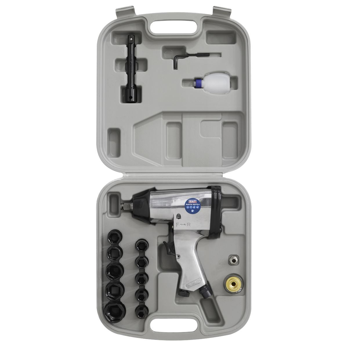 Sealey SA2/TS Air Impact Wrench Kit with Sockets 1/2"Sq Drive