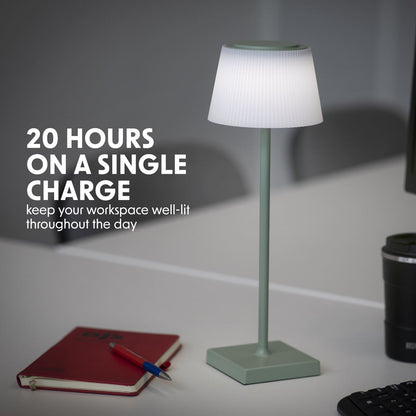 Dellonda DH214 Rechargeable Table Lamp for Home Office Restaurant RGB Colours