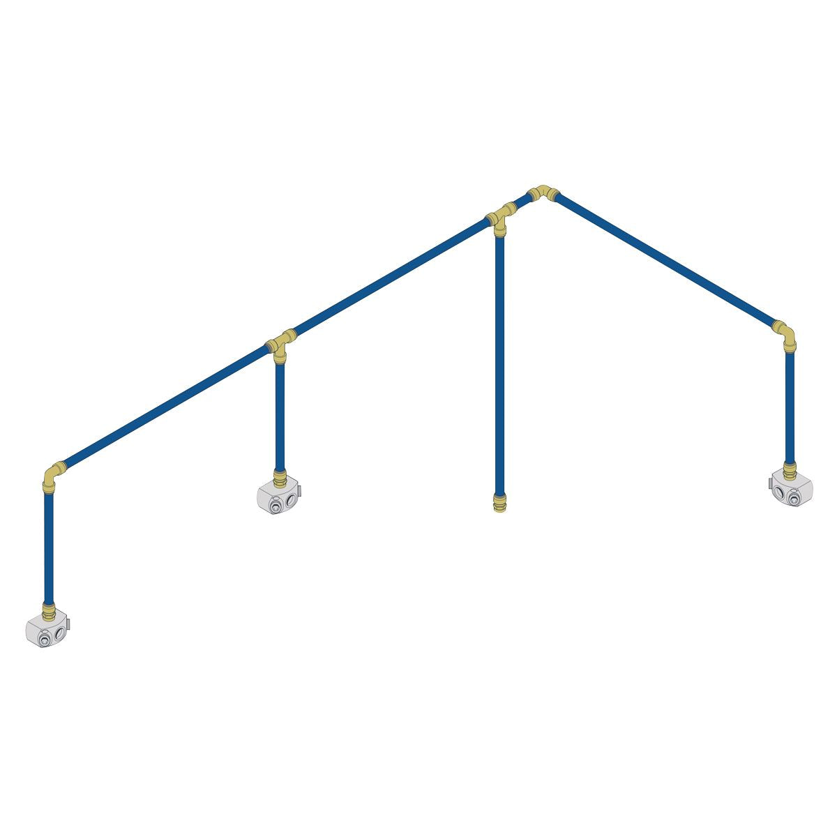 Sealey SBAKIT3 SharkBite® 18m 3-Drop Air Supply System Kit