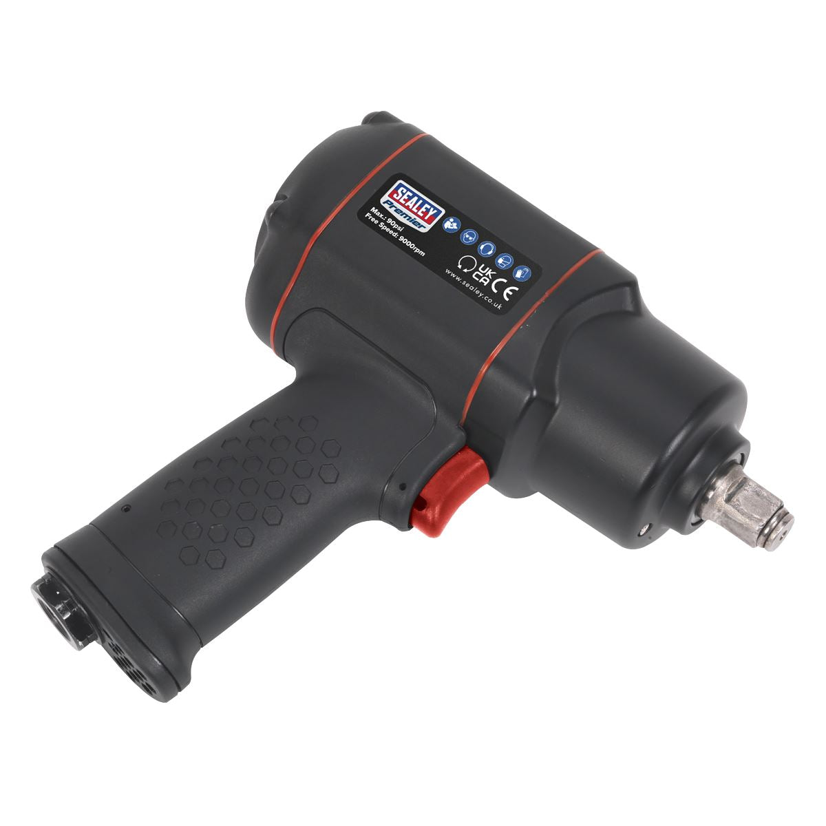 Sealey SA6007 Air Impact Wrench 1/2"Sq Drive - Twin Hammer