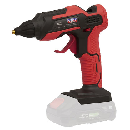 Sealey CP20VGGKIT Cordless Glue Gun Kit 20V 2Ah SV20 Series - 2 Batteries