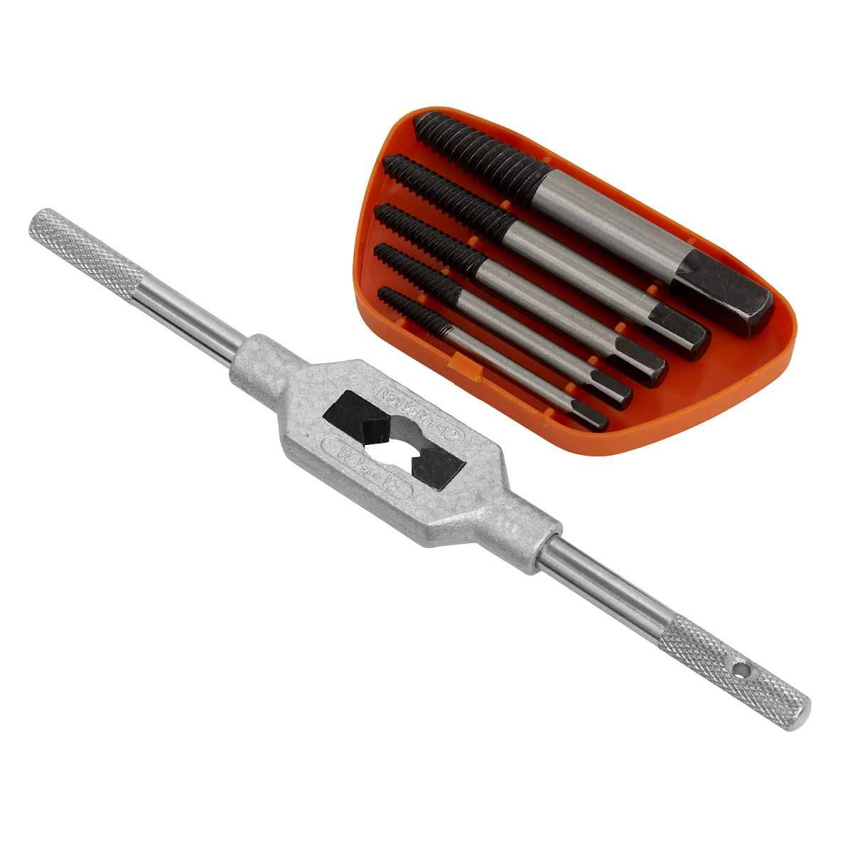 Sealey AK721 Screw Extractor Set with Wrench 6pc Helix Type