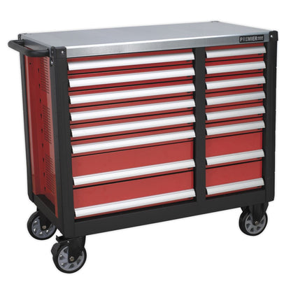 Sealey AP24216 Mobile Workstation 16 Drawer with Ball-Bearing Slides