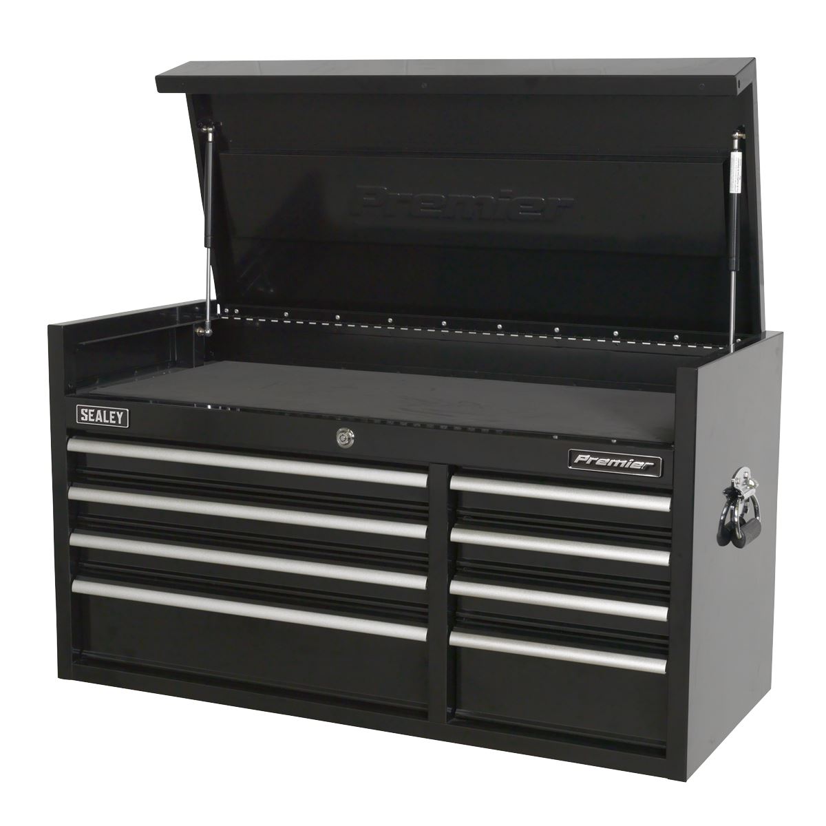 Sealey PTB104008 Topchest 8 Drawer 1040mm Extra-Wide Heavy-Duty Black