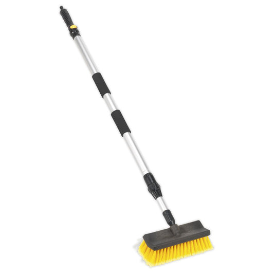 Sealey CC50 Large Angled Flo-Thru Brush with 1.7m Telescopic Handle