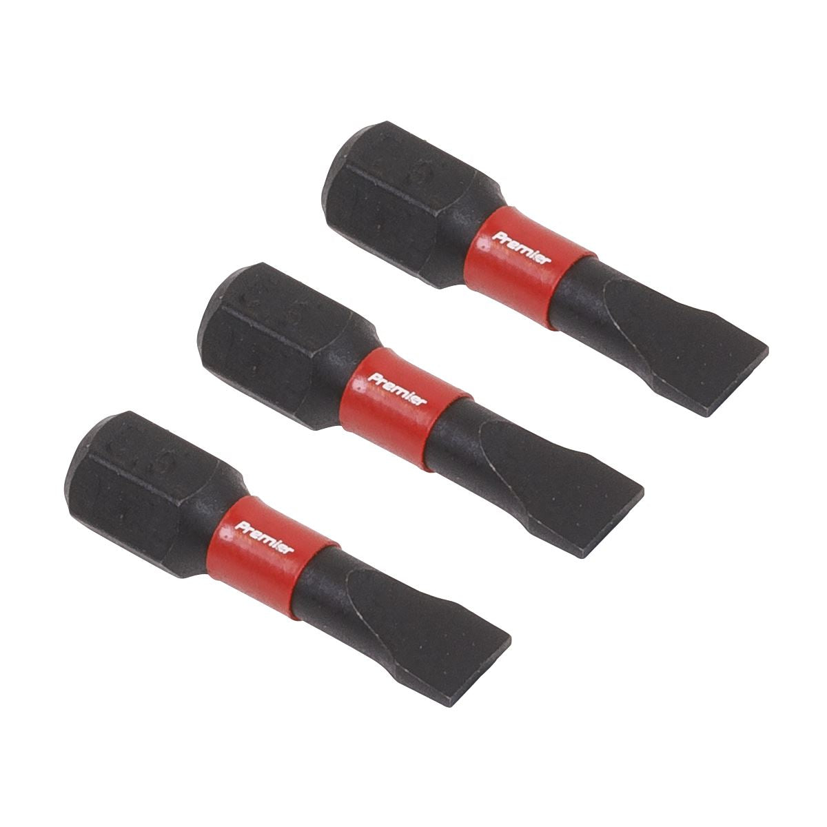 Sealey AK8202 Slotted 5.5mm Impact Power Tool Bits 25mm - 3pc