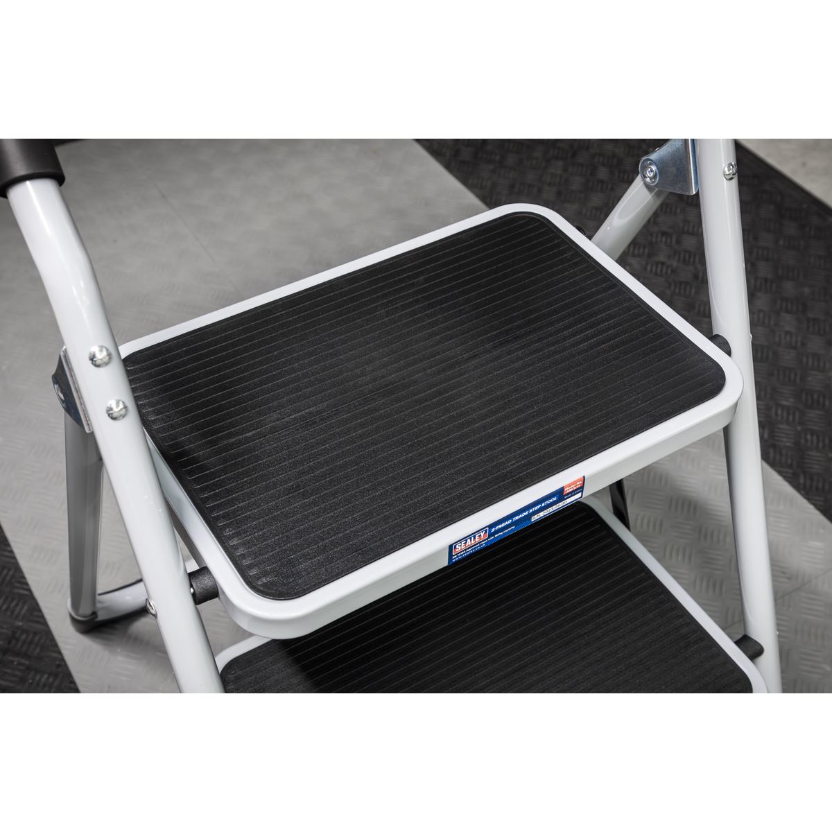 Sealey ASL2 Step Stool 2-Tread 150kg Capacity EN14183