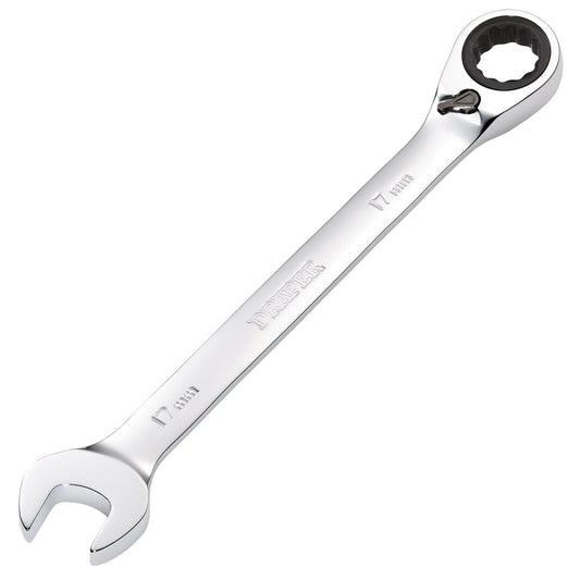 Draper 52005 HI-TORQ® Metric Reversible Ratcheting Combination Spanner 17mm