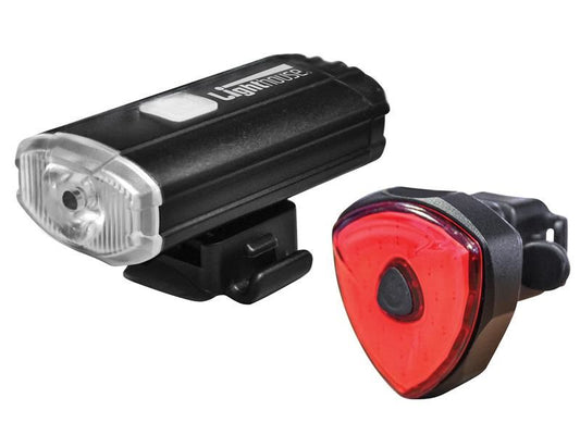 Lighthouse Elite Rechargeable Led Bike Light Set