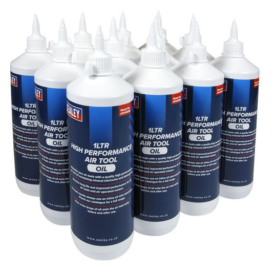 Sealey ATO/1000 Air Tool Oil 1L Pack of 12