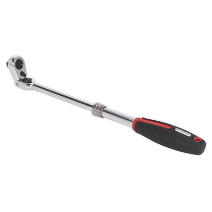 Sealey AK8983 Ratchet Wrench 3/8"Sq Drive Flexi-Head Extendable Premier Platinum