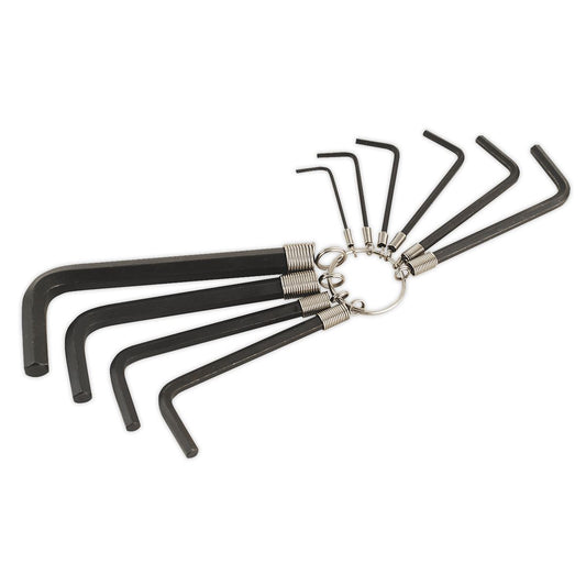 Sealey AK6148 Hex Key Set on Ring 10pc Metric