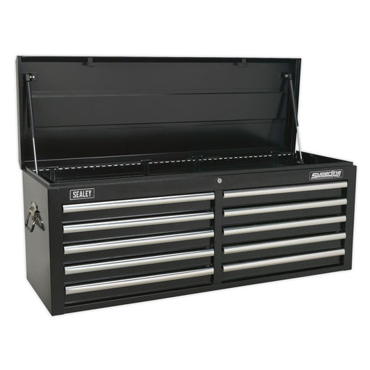 Sealey AP5210TB Topchest 10 Drawer with Ball-Bearing Slides - Black