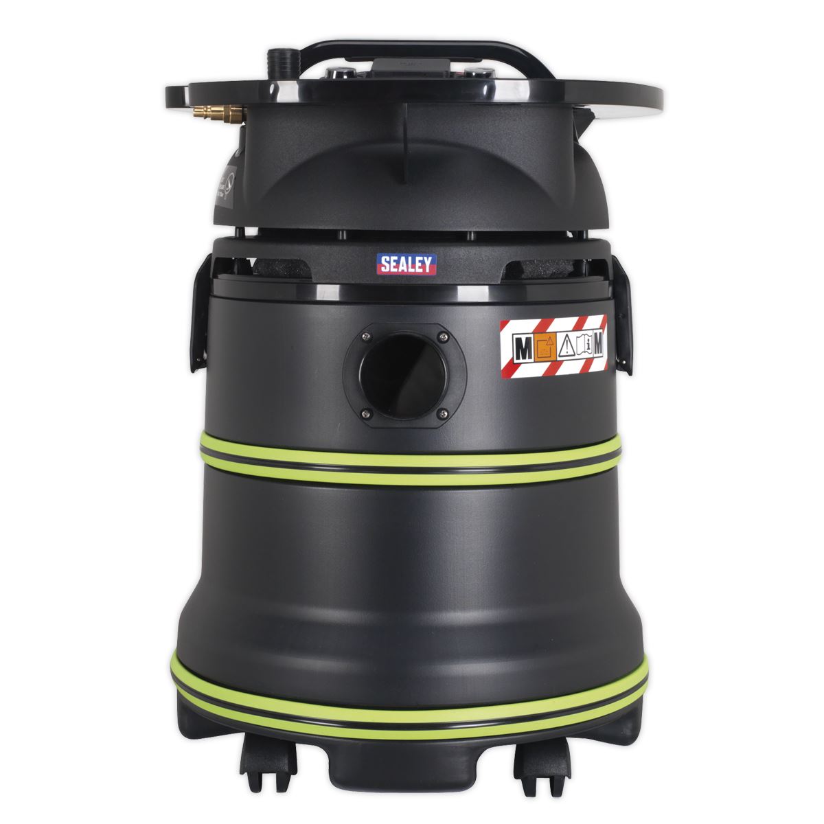 Sealey DFS35M Vacuum Cleaner Industrial Dust-Free Wet/Dry 35L 1000W/230V Plastic Drum M-Class Self-Clean Filter