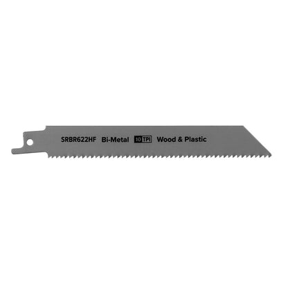 Sealey SRBR622HF Reciprocating Saw Blade Wood & Plastics 150mm 10tpi - Pack of 5