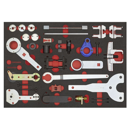 Sealey VS5100MK Diesel & Petrol Master Timing Tool Kit 59pc VAG - Belt/Chain Drive