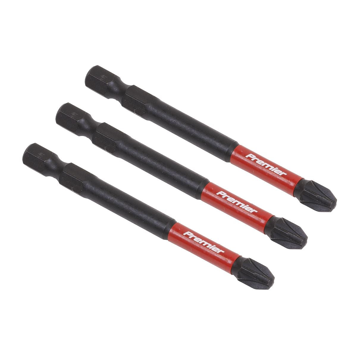 Sealey AK8259 Pozi #3 Impact Power Tool Bits 75mm - 3pc