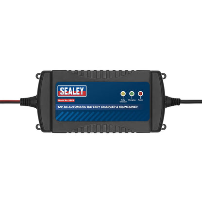 Sealey SBC8 Battery Maintainer Charger 12V 8A Fully Automatic-McCormickTools