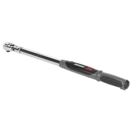 Sealey STW309 Angle Torque Wrench Flexi - Head Digital 1/2"Sq Drive 20 - 200Nm(14.7 - 147.5lb.ft)