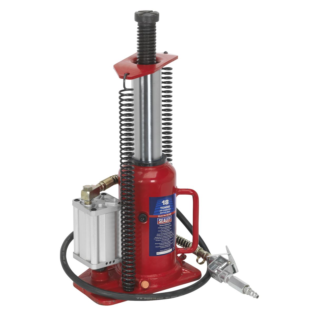 Sealey YAJ18S Air Operated Hydraulic Bottle Jack 18 Tonne