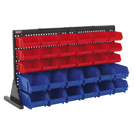 Sealey TPS1218 Bin Storage System Bench Mounting 30 Bins