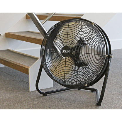 Sealey HVF18IS Industrial High Velocity Floor Fan with Internal Oscillation 18"