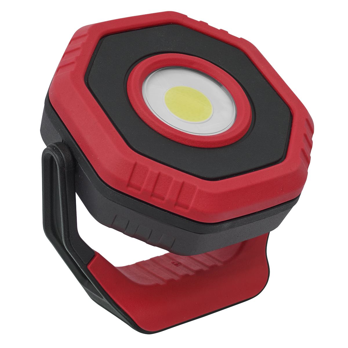 Sealey LED700PR Rechargeable Pocket Floodlight with Magnet 360° 7W COB LED - Red