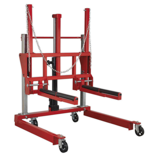 Sealey W508T Wheel Removal Trolley with Adjustable Width 500kg