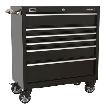 Sealey PTB93006 Rollcab 6 Drawer 930mm Heavy-Duty Black