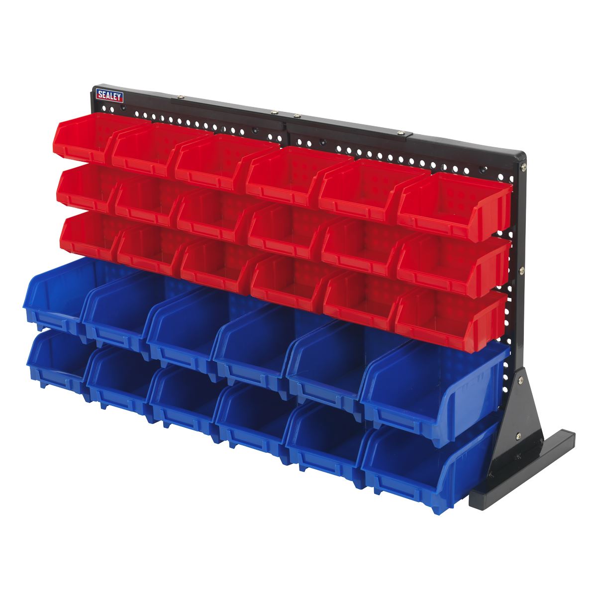 Sealey TPS1218 Bin Storage System Bench Mounting 30 Bins