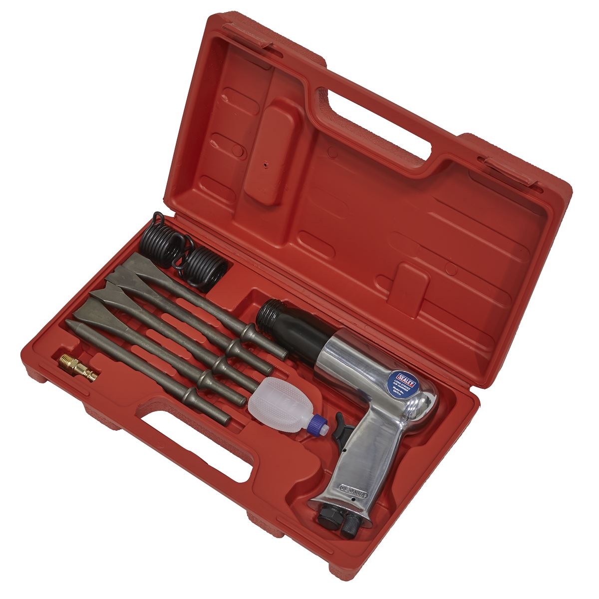 Sealey SA11 Air Hammer with Chisels Long Stroke