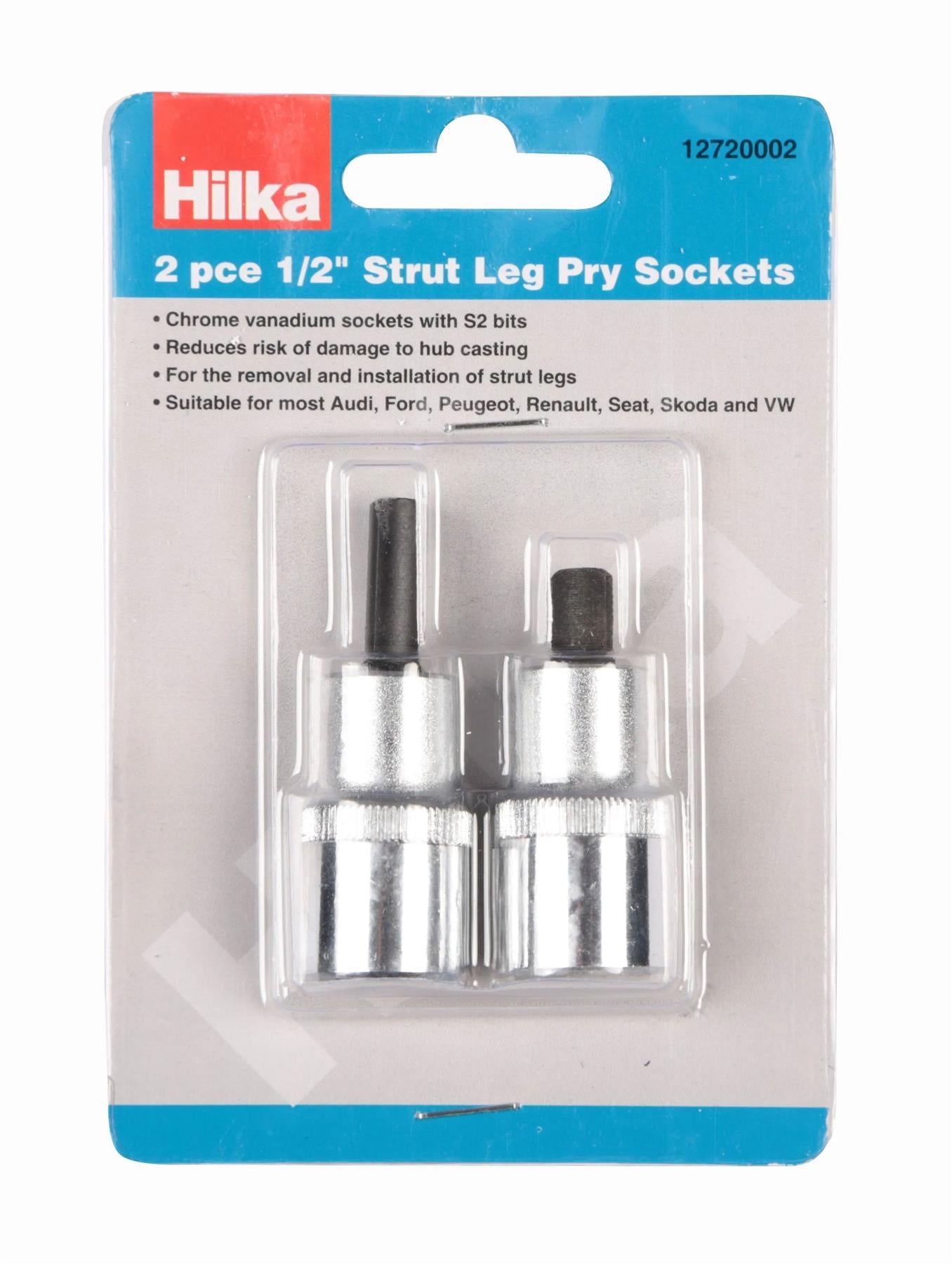 Hilka 1/2" Strut Leg Pry Sockets 2 Piece Set 12720002