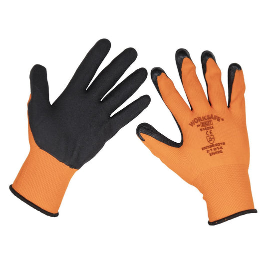 Sealey 9140XL Foam Latex Gloves (X-Large) - Pair