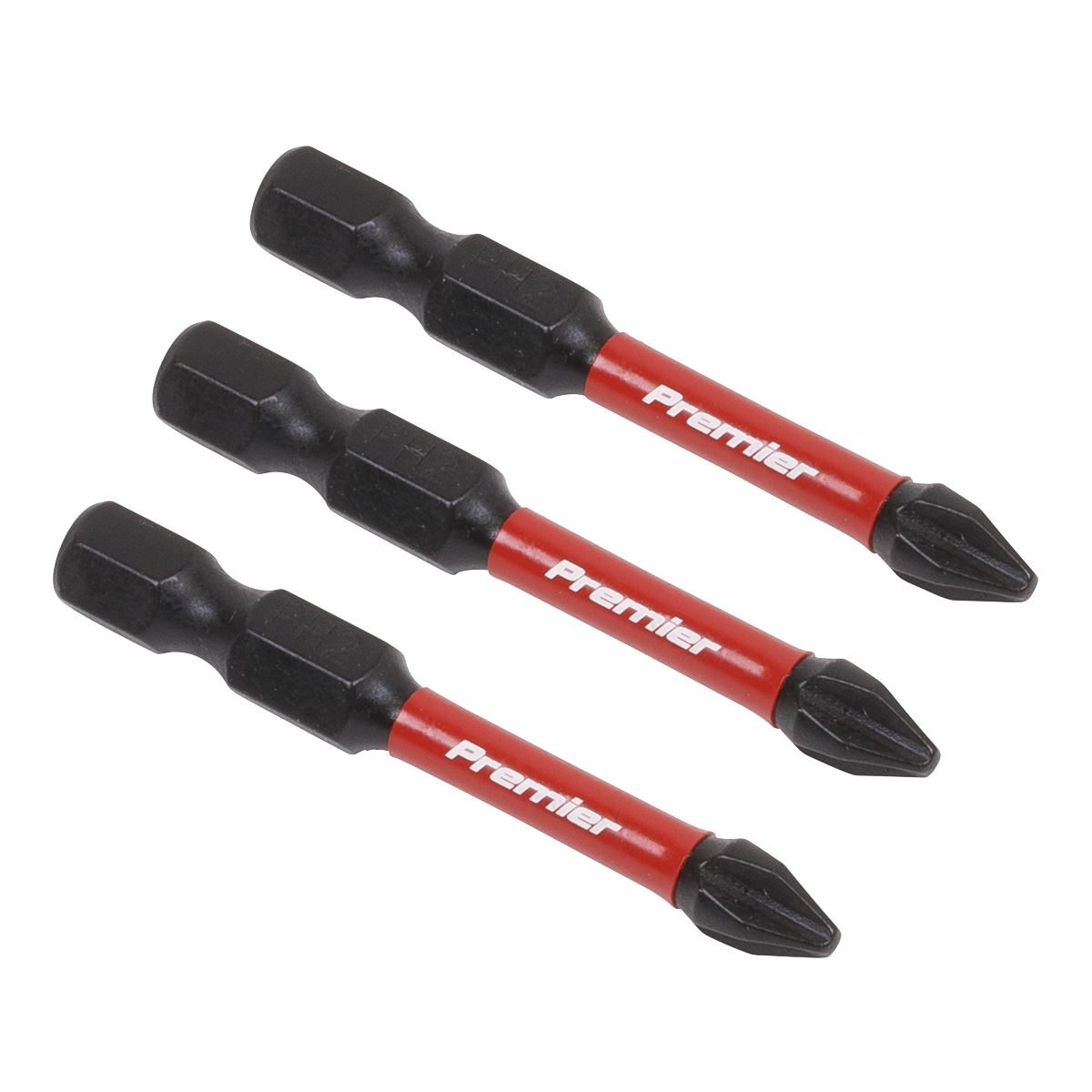 Sealey AK8230 Phillips #2 Impact Power Tool Bits 50mm - 3pc