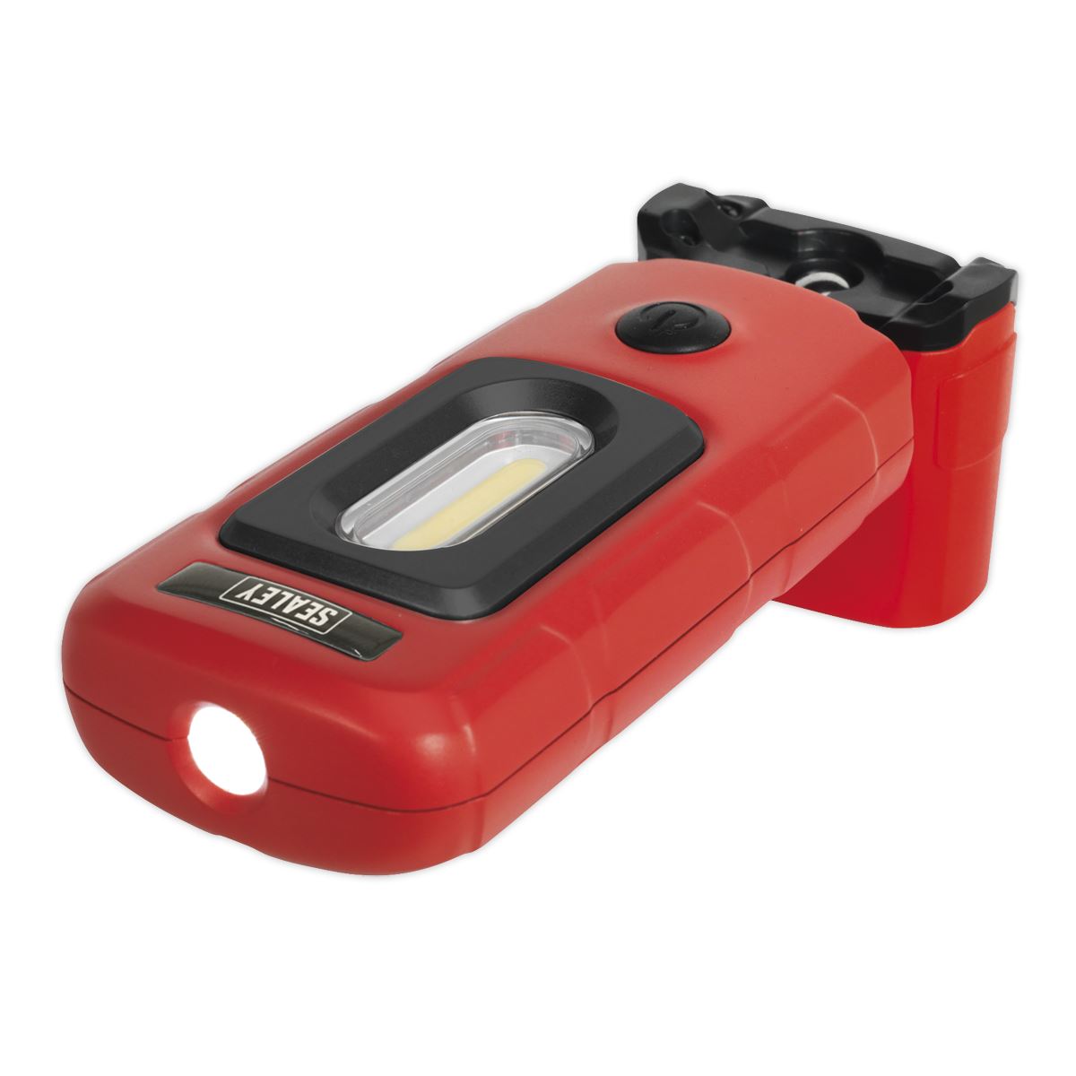 Sealey LED3601R Rechargeable 360° Inspection Light 3W COB & 1W SMD LED Red Lithium-Polymer