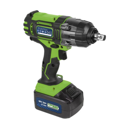 Sealey CP400LIHV Cordless Impact Wrench 18V 3Ah Lithium-ion 1/2"Sq Drive Hi-Vis