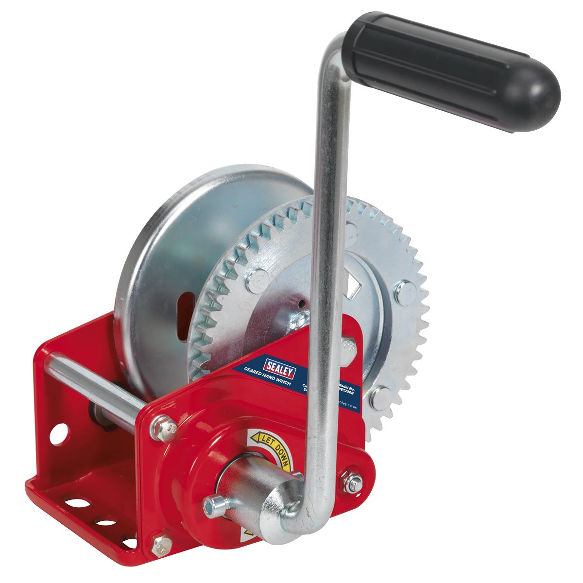 Sealey GWE1200B Geared Hand Winch with Brake 540kg Capacity