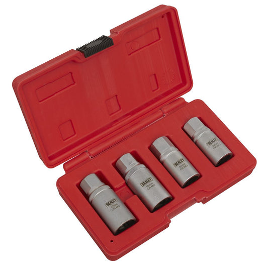 Sealey AK723 Stud Extractor Set 4pc 1/2"Sq Drive Metric