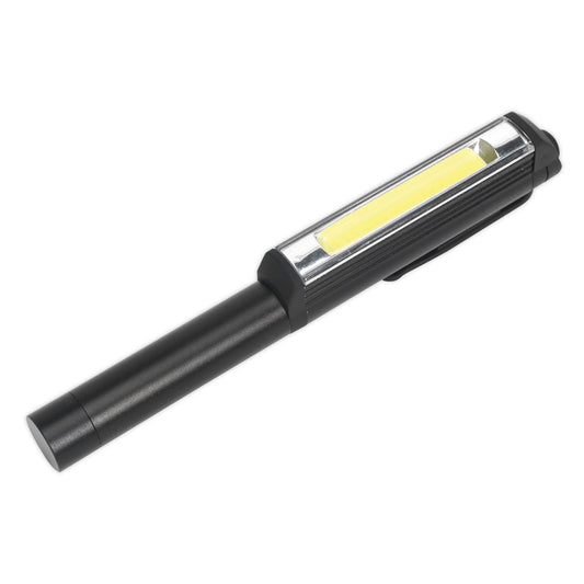 Sealey LED125 Penlight 3W COB LED 3 x AAA Cell-McCormickTools