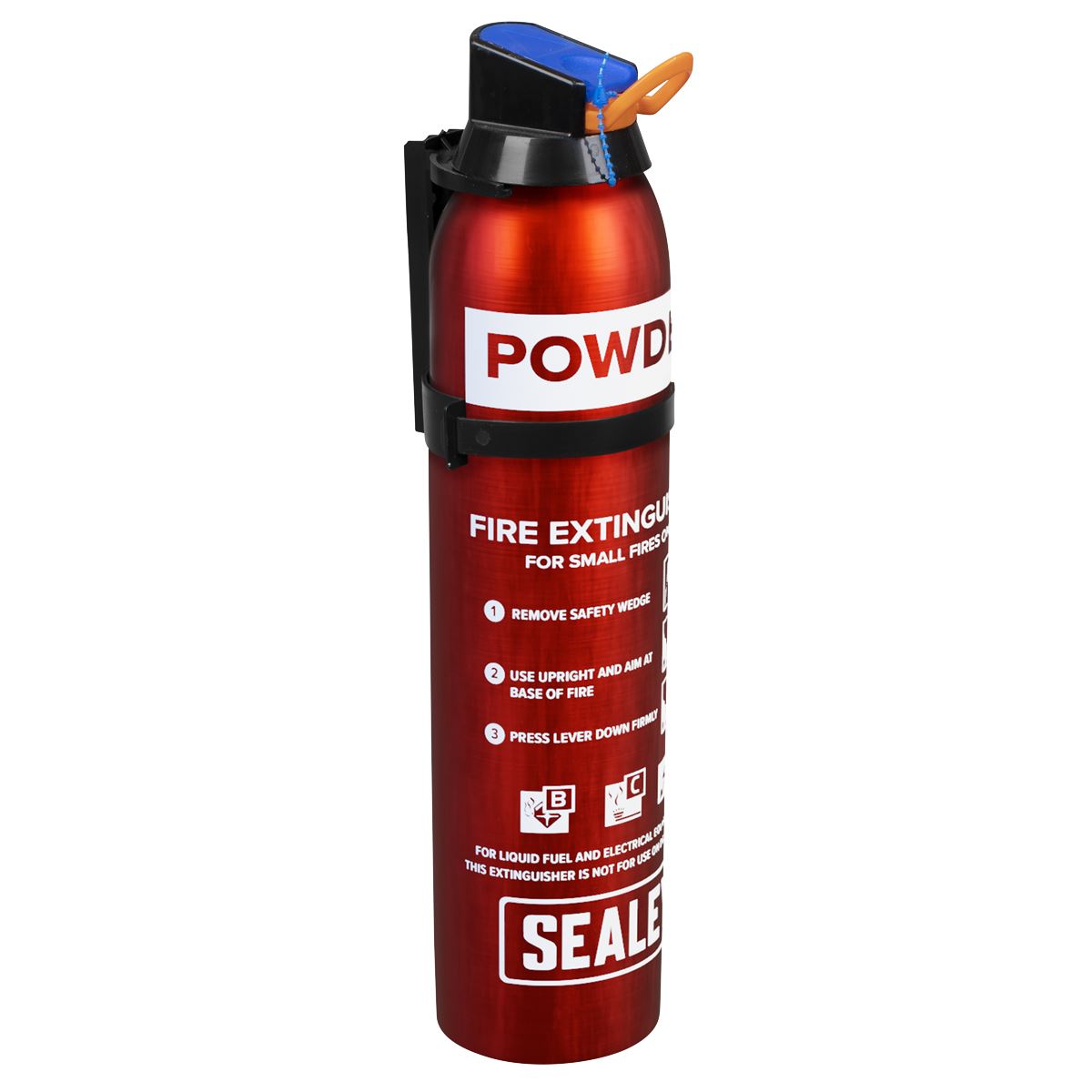 Sealey SDPE009D Fire Extinguisher 0.95kg Dry Powder - Disposable