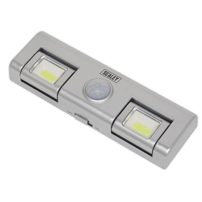 Sealey GL93 Auto Light 1W COB LED with PIR Sensor 3 x AA Cell