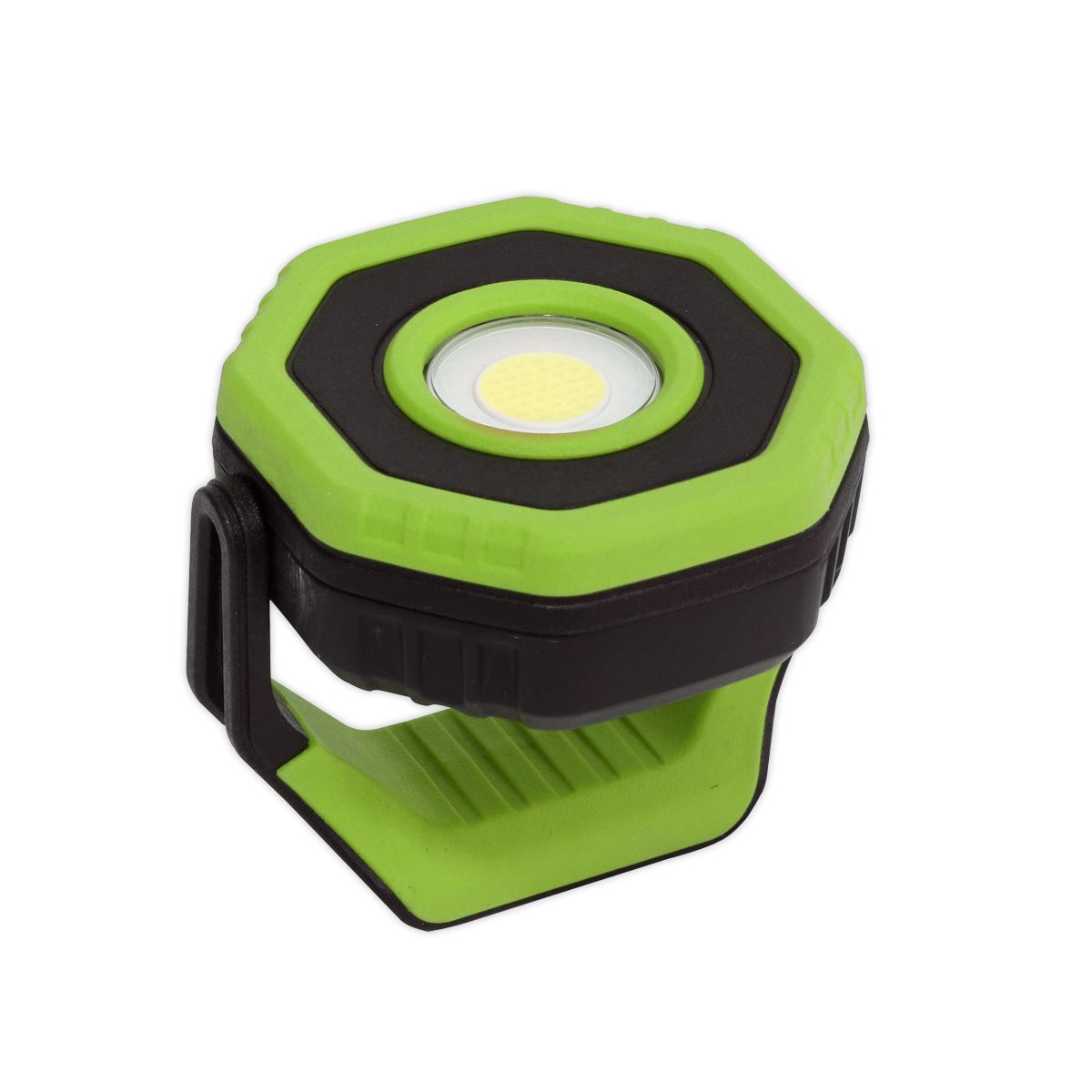 Sealey LED700P Rechargeable Pocket Floodlight with Magnet 360° 7W COB LED - Green